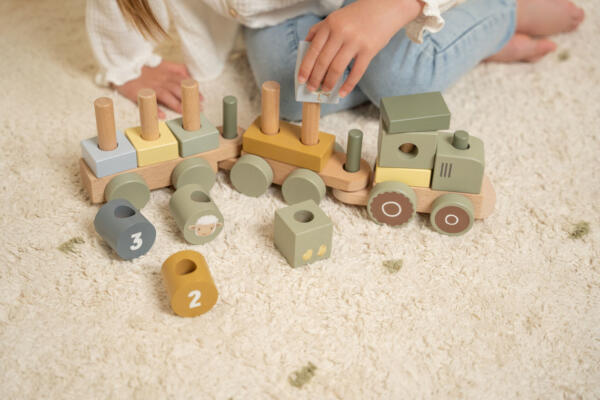 Eisenbahn mit Steck - Formen Traktor Little Farm – Bild 2