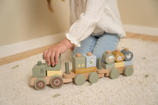 Eisenbahn mit Steck - Formen Traktor Little Farm