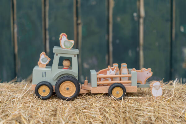 Traktor mit Anhänger Little Farm FSC – Bild 3