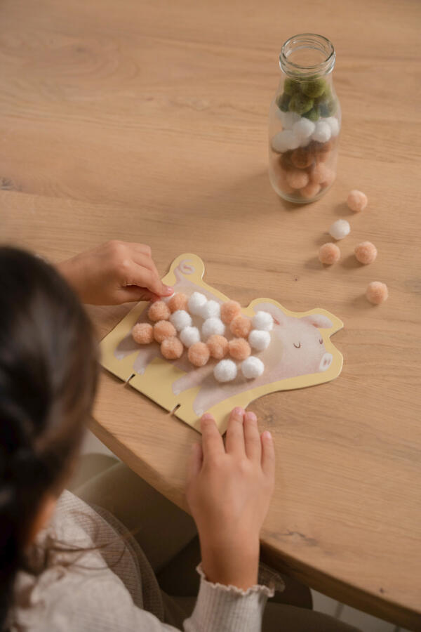 Pompon-Bastelset Little Farm – Bild 3