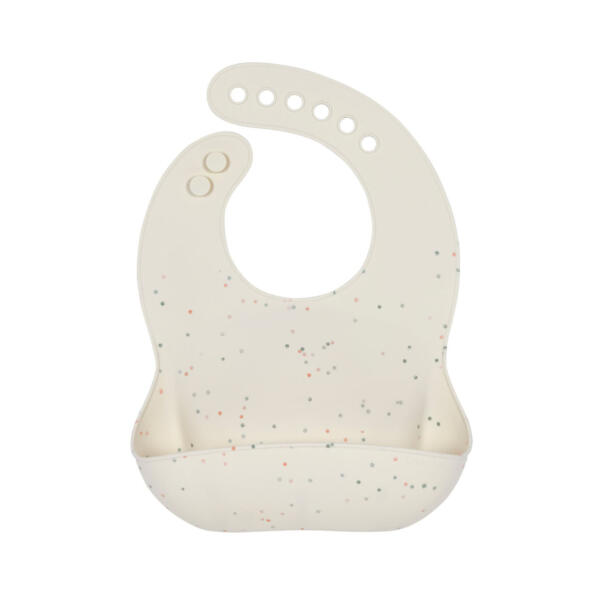 Silikon Lätzchen (2 Stk), Blau Beige – Bild 5