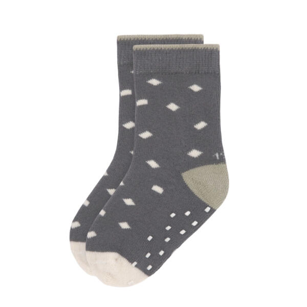 Kinder Antirutsch-Socken (2er-Set), Anthrazit Oliv – Bild 3