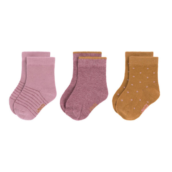 Kinder Socken (3er-Set), Rosewood