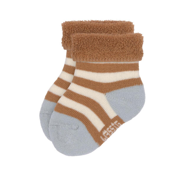 Frottee Socken Kinder (3er Set), Hellblau Karamell – Bild 2