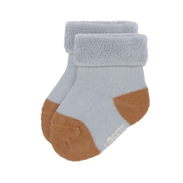 Frottee Socken Kinder (3er Set), Hellblau Karamell – Bild 3
