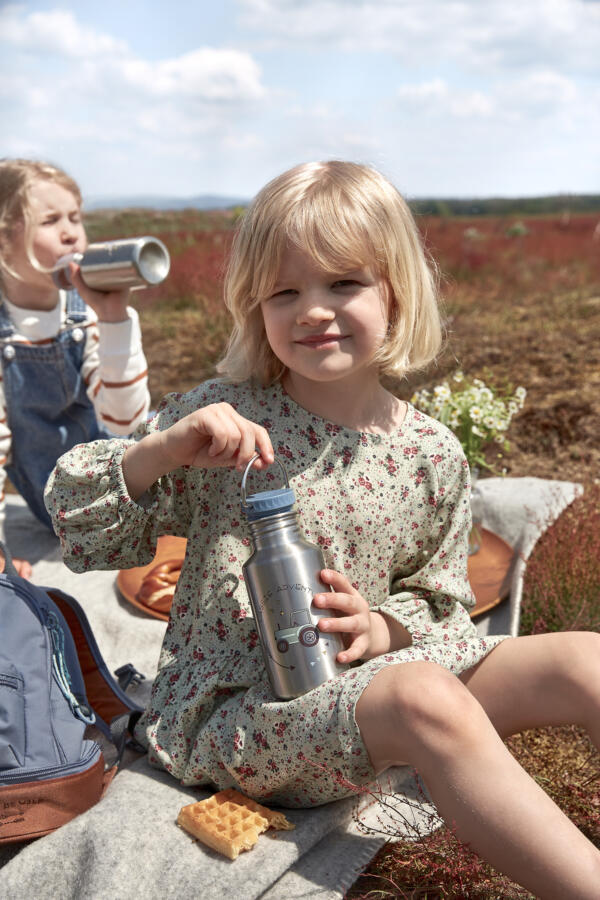 Kinder Trinkflasche Edelstahl - Bottle, Adventure Traktor – Bild 5