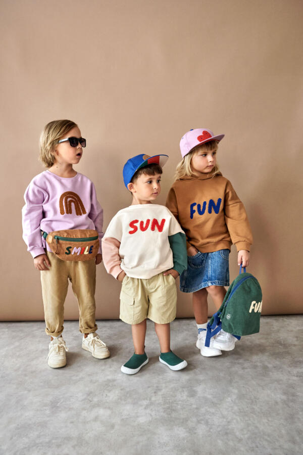 Kinder Pullover - Bio Baumwolle, Little Gang, Sun Weiß – Bild 11