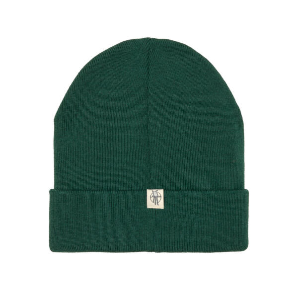 Beanie Mütze Kinder - Merino Wolle, Little Gang, Smile Grün – Bild 3