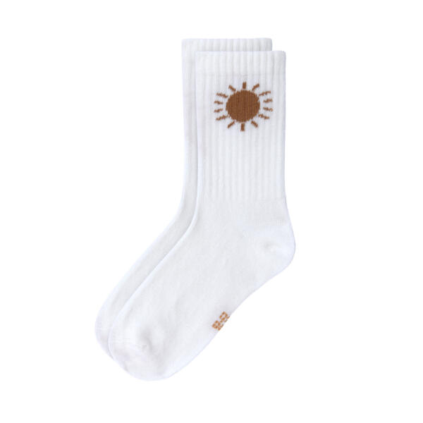 Tennissocken Kinder 3er-Set - Little Gang, Sun Weiß – Bild 4