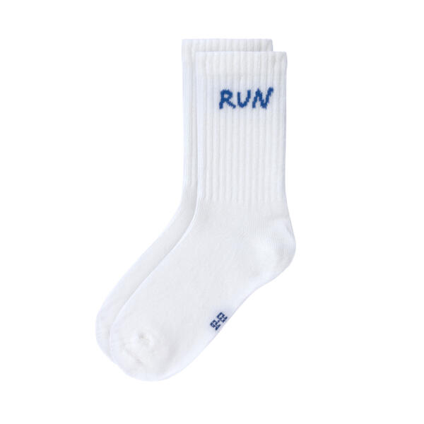 Tennissocken Kinder 3er-Set - Little Gang, Sun Weiß – Bild 2