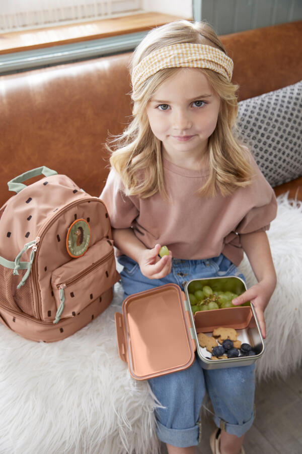 Brotdose Kinder - Edelstahl Lunchbox, Happy Prints Karamell – Bild 8
