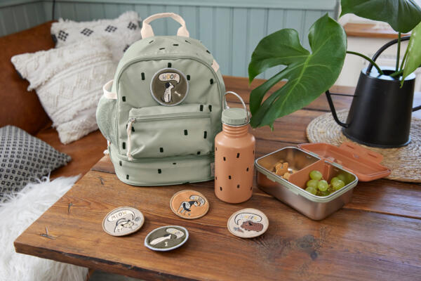Brotdose Kinder - Edelstahl Lunchbox, Happy Prints Karamell – Bild 5