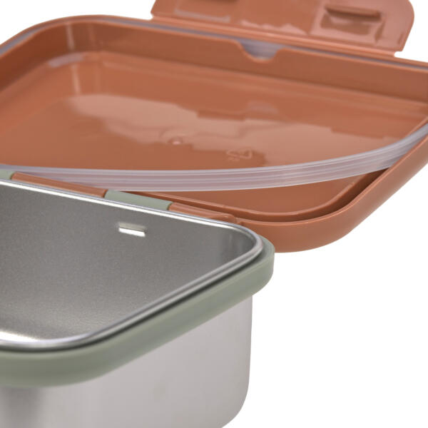 Brotdose Kinder - Edelstahl Lunchbox, Happy Prints Karamell – Bild 2