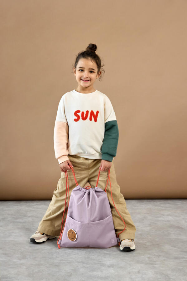 Kinder Pullover - Bio Baumwolle, Little Gang, Sun Weiß – Bild 5