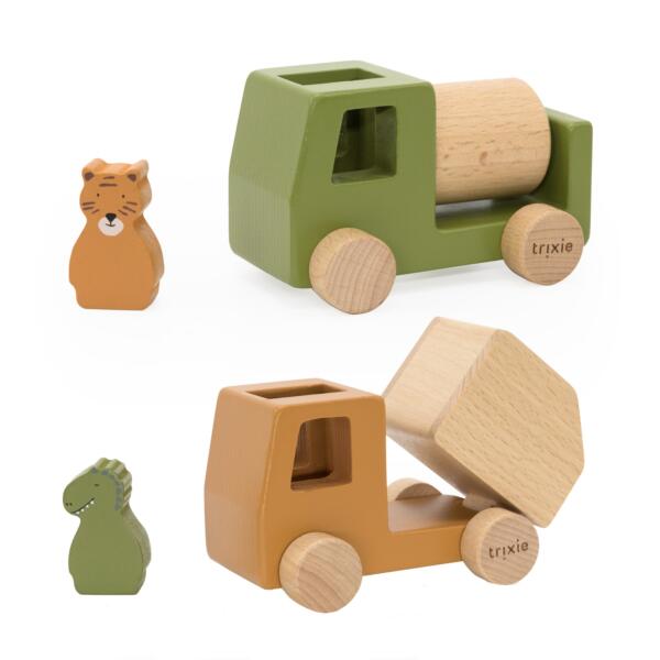 Bauwagen-Set aus Holz mit Tieren All Animals – Bild 4