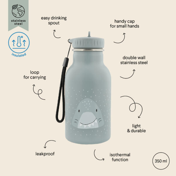 Thermo-Trinkflasche 350 ml - Mr. Shark – Bild 3