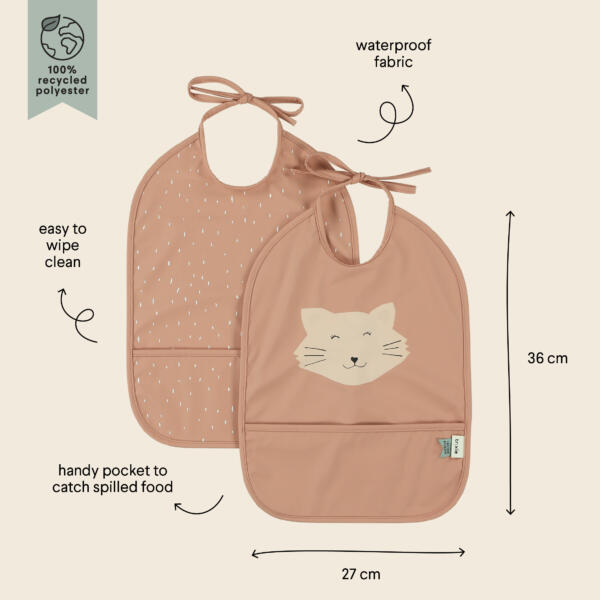 Wasserabweisendes Lätzchen 2-pack - Mrs. Cat – Bild 2