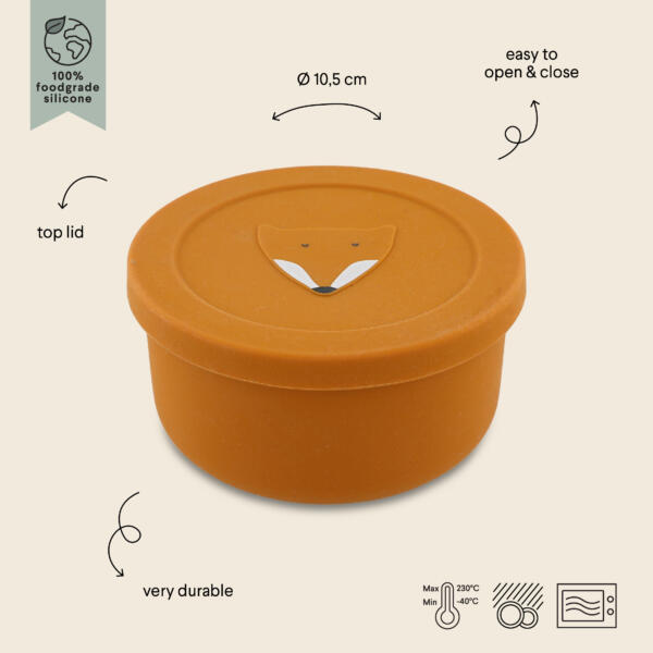 Silikon-Snackbox - Mr. Fox – Bild 2