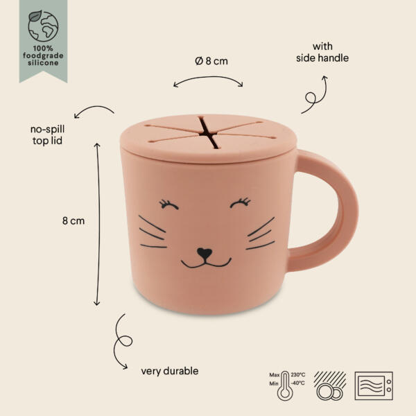 Silikon-Snackbecher - Mrs. Cat – Bild 2