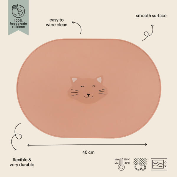 Silikon-Platzdeckchen - Mrs. Cat – Bild 2