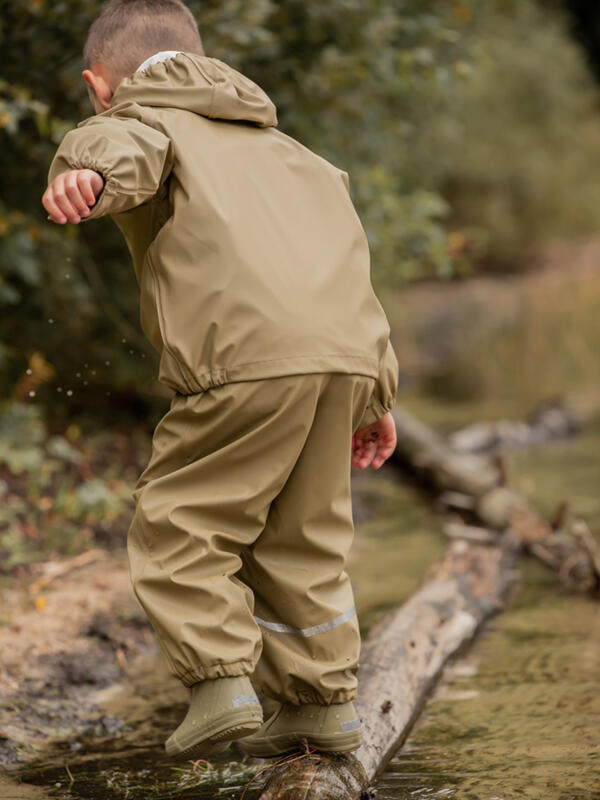 Basic Regenbekleidungsset - Khaki – Bild 3