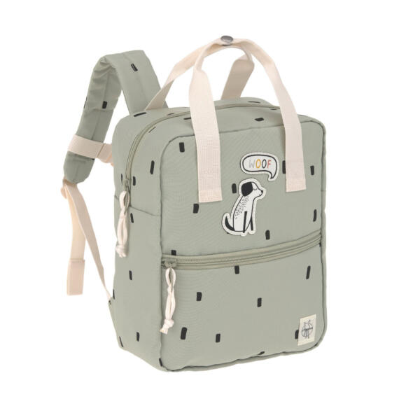 Kindergartenrucksack Square - Happy Prints, Oliv