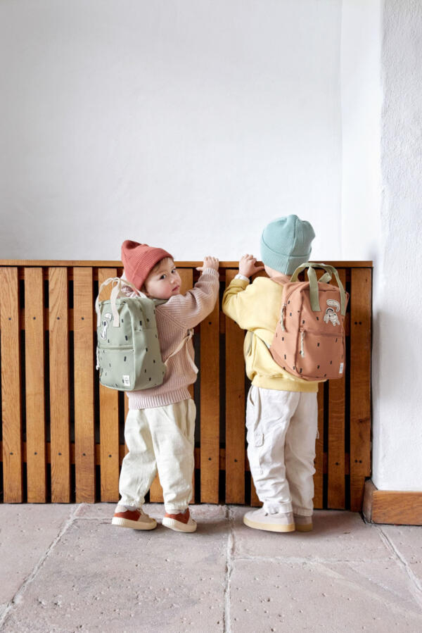 Kindergartenrucksack Square - Happy Prints, Oliv – Bild 5