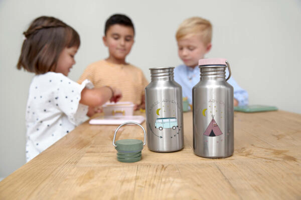 Kinder Trinkflasche Edelstahl - Bottle, Adventure Tipi – Bild 3