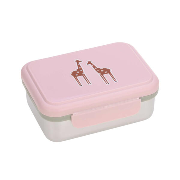 Brotdose Kinder - Edelstahl Lunchbox, Safari Giraffe