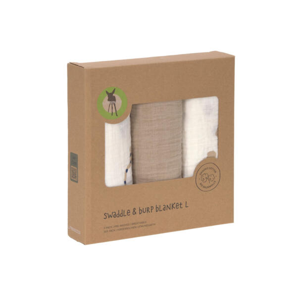 Mulltücher 3er Set 85 x 85 cm - Little Mateys, Royal Blau – Bild 7