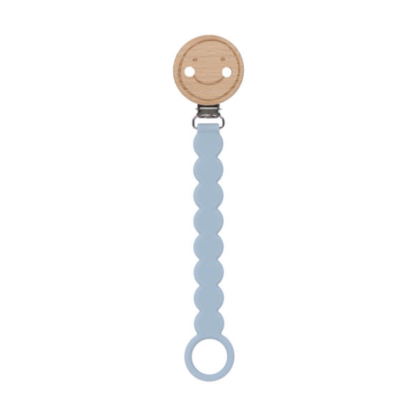 Schnullerkette - Tiny Smile, Hellblau – Bild 2