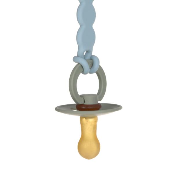 Schnullerkette - Tiny Smile, Hellblau – Bild 5