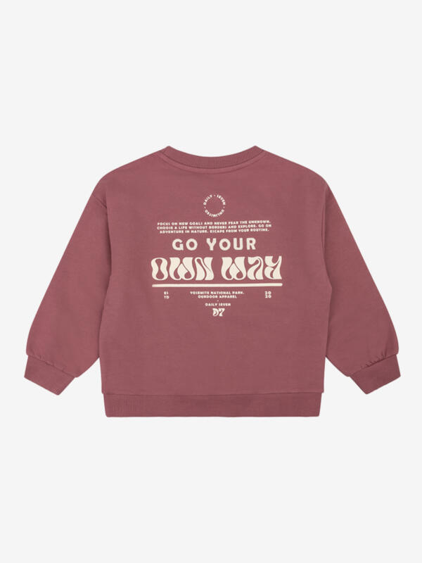 Sweater Oversized Backprint Barn Bordeaux – Bild 2