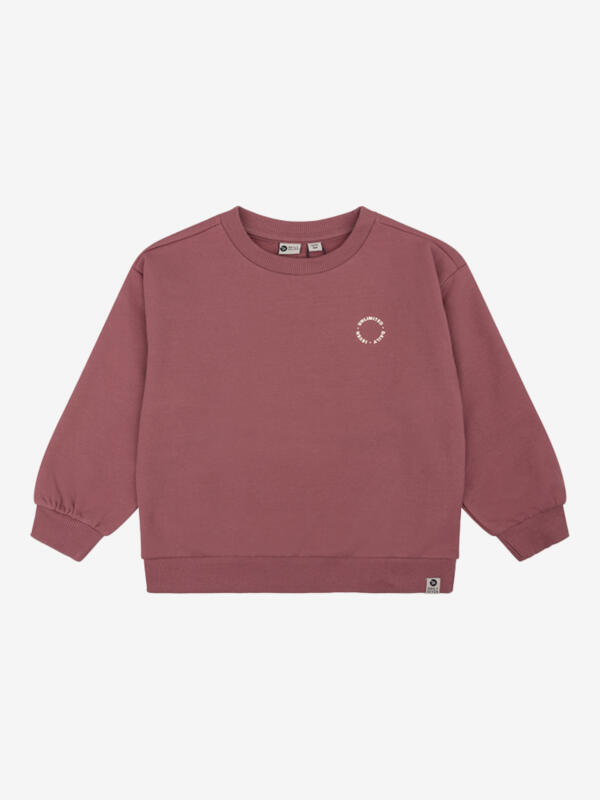 Sweater Oversized Backprint Barn Bordeaux