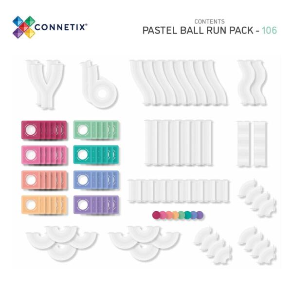 CONNETIX  Pastel Ball Run Pack 106 Teile – Bild 8