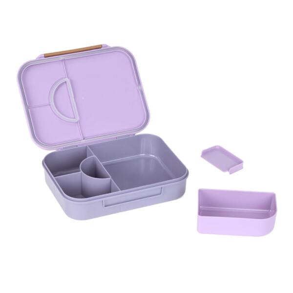 Brotdose Kinder - Bento Lunchbox, Little Gang Herz Lila – Bild 4