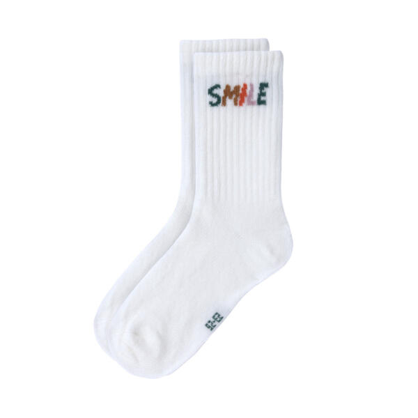 Tennissocken Kinder 3er-Set - Little Gang, Smile Weiß – Bild 6
