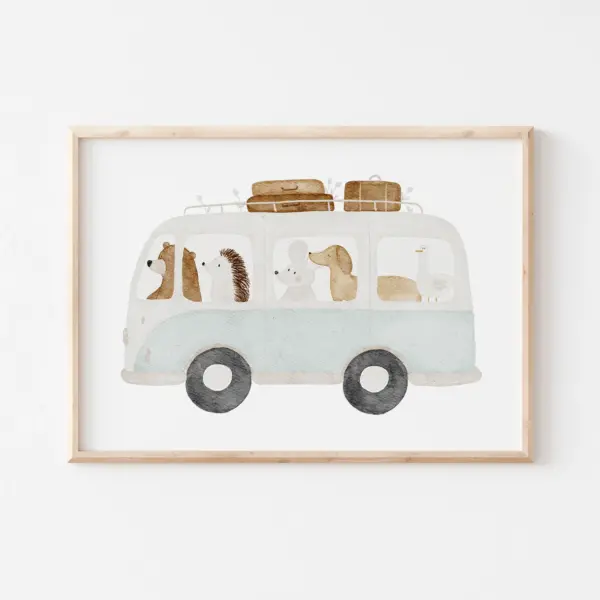 A4 Poster Tierbus