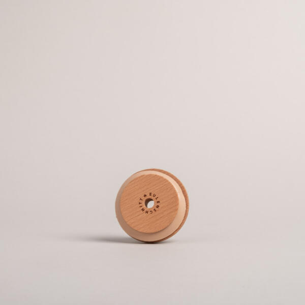 Trinkglas - Deckel aus Buche "leben ist schön" – Bild 4
