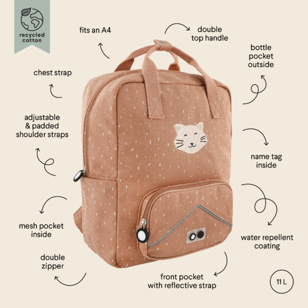 Rucksack groß - Mrs. Cat – Bild 5
