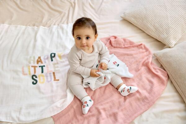 Mulltücher 3er Set 80 x 80 cm - Happy Fruits, Kirsche – Bild 9