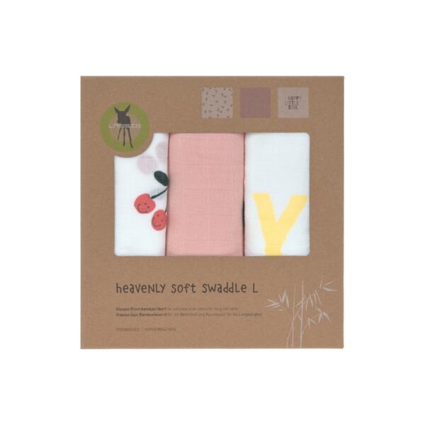 Mulltücher 3er Set 80 x 80 cm - Happy Fruits, Kirsche – Bild 7