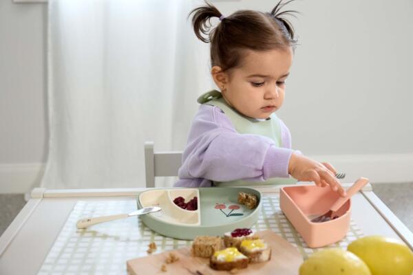 Kinder Menüteller Silikon (3-teilig) - Happy Fruits, Kirsche – Bild 5