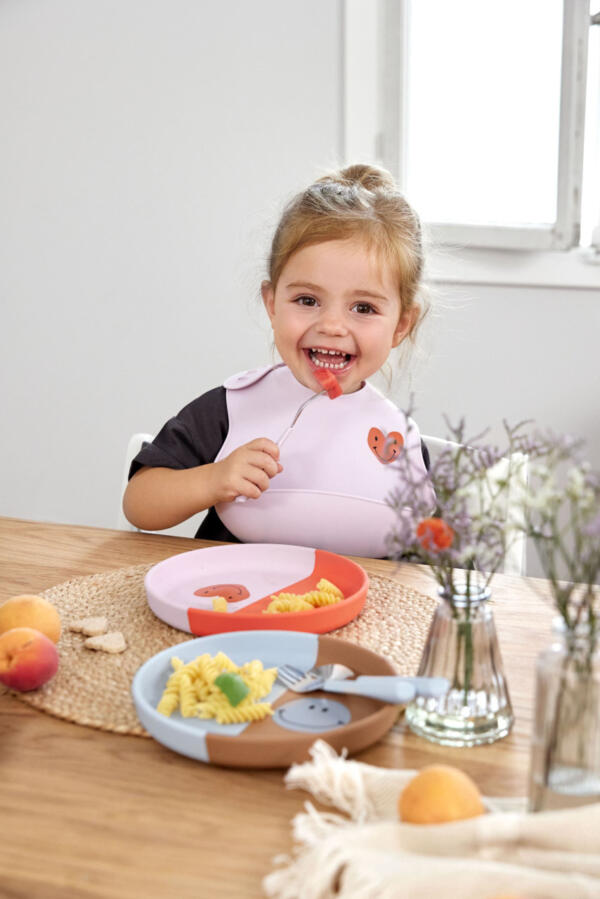 Kinderteller Silikon - Happy Rascals, Herz – Bild 2