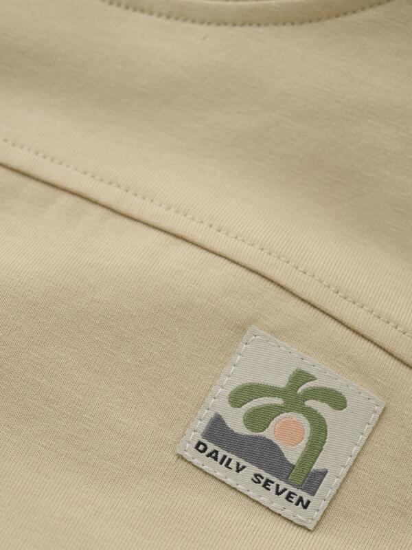 Daily Seven - T-shirt Daily Seven 920079  - Latte Sand – Bild 2