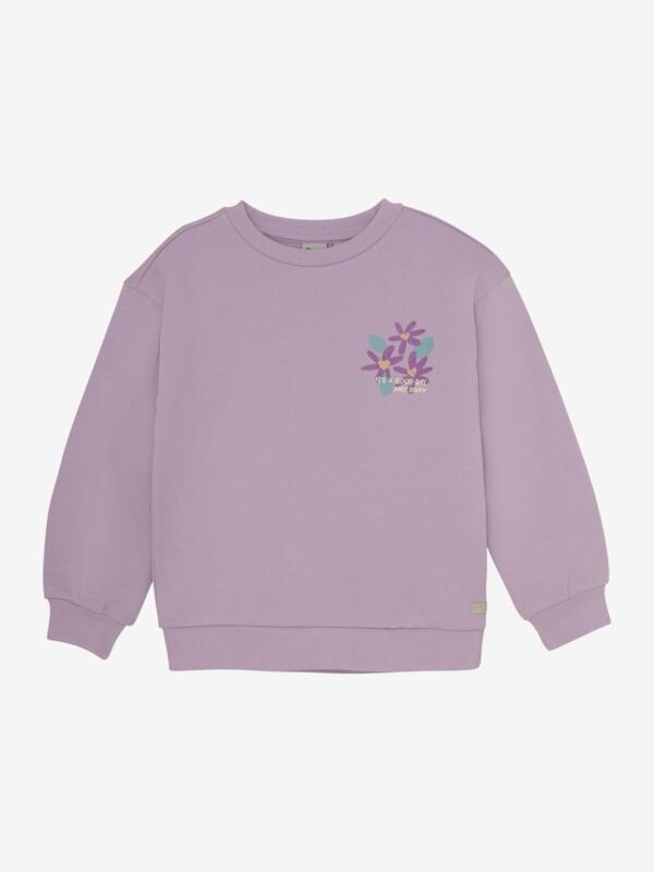 Daily Seven - Sweater Flower Backprint 930078 - Dusty Lilac