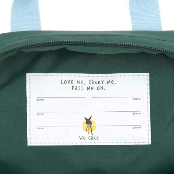 Kindergartenrucksack Little Gang, Zitrone dunkelgrün Lässig – Bild 5