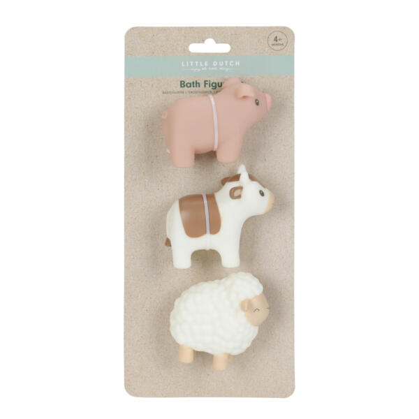 Little Dutch Badefiguren Little Farm, 3er-Pack