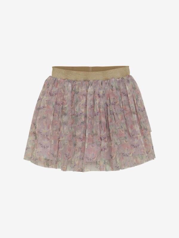 Minymo - Skirt w. AOP 123853 - Burnished Lilac