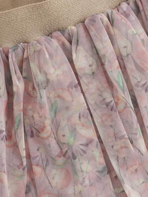 Minymo - Skirt w. AOP 123853 - Burnished Lilac – Bild 3